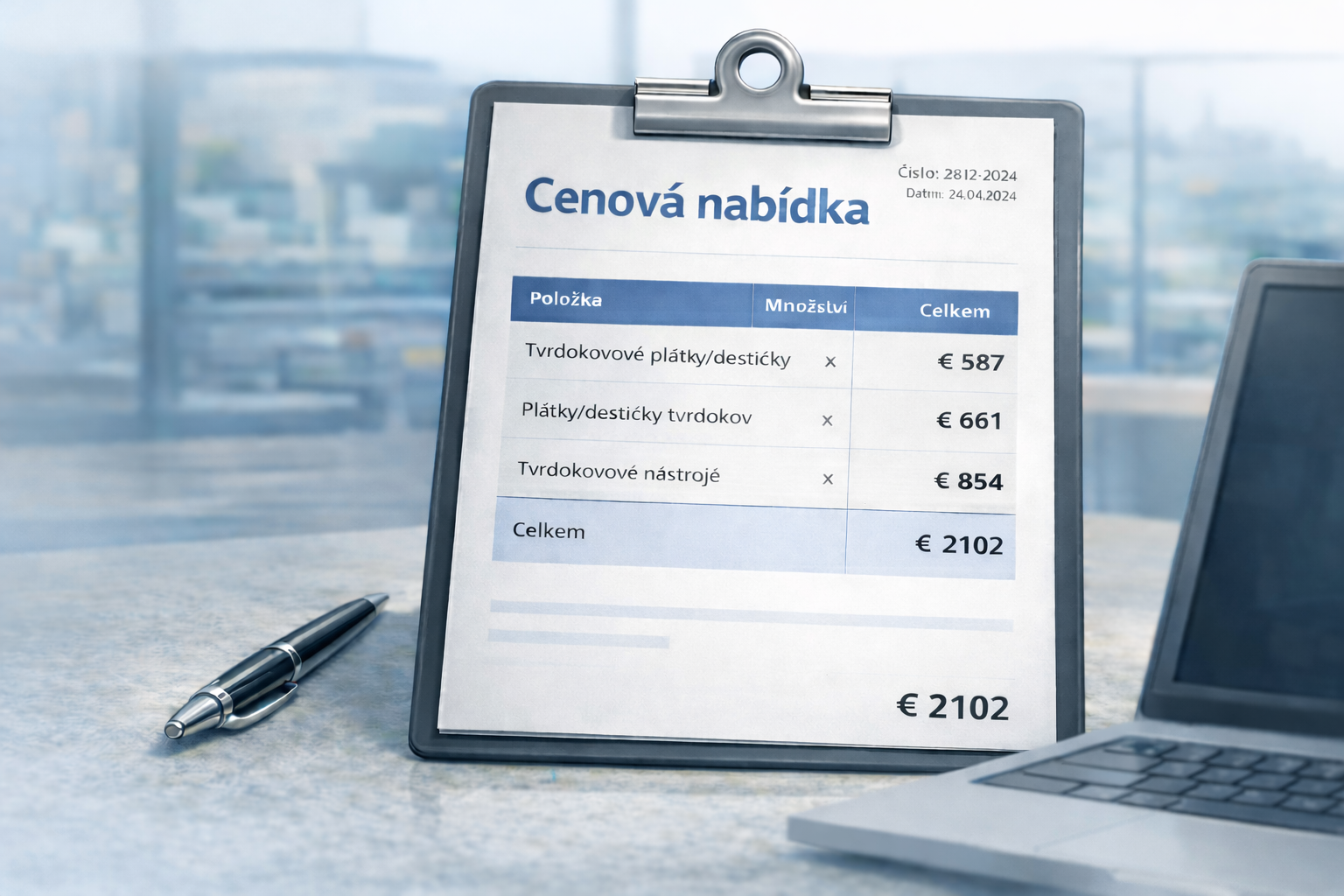 Cenová nabídka na odkup karbidů