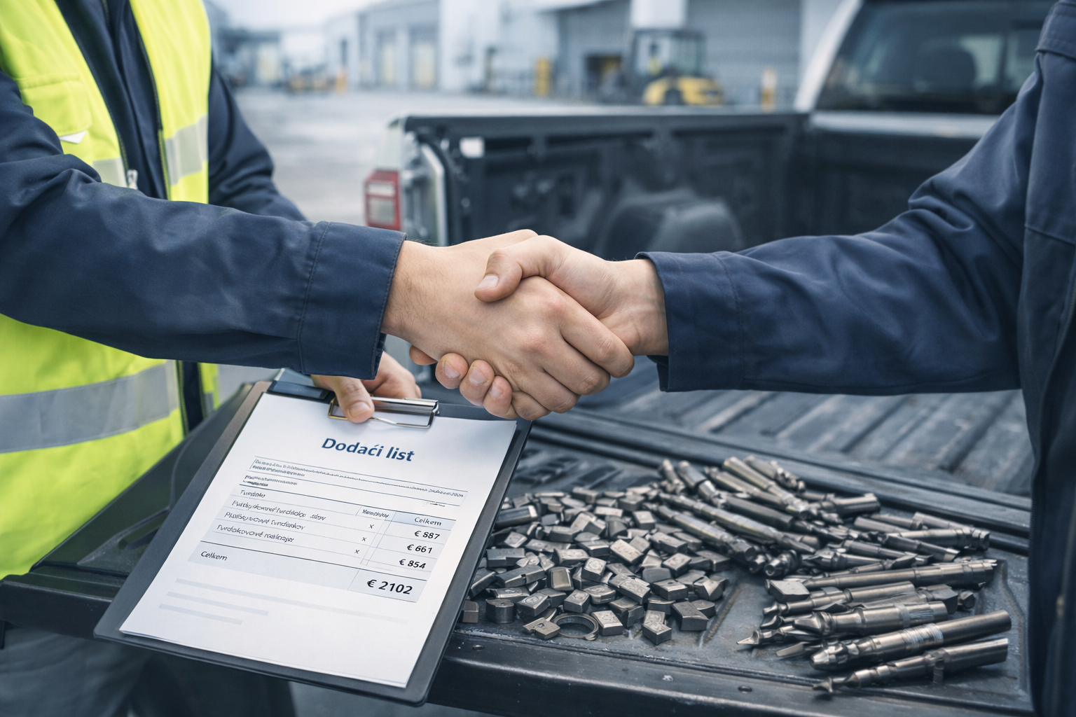 Svoz karbidového odpadu